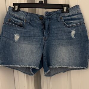 Denim Distressed Women Shorts